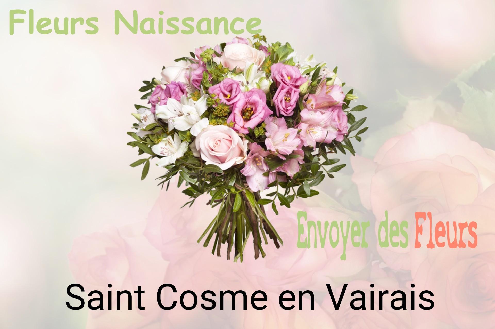 Bouquet de fleurs de naissance livré à Saint-Cosme-en-Vairais